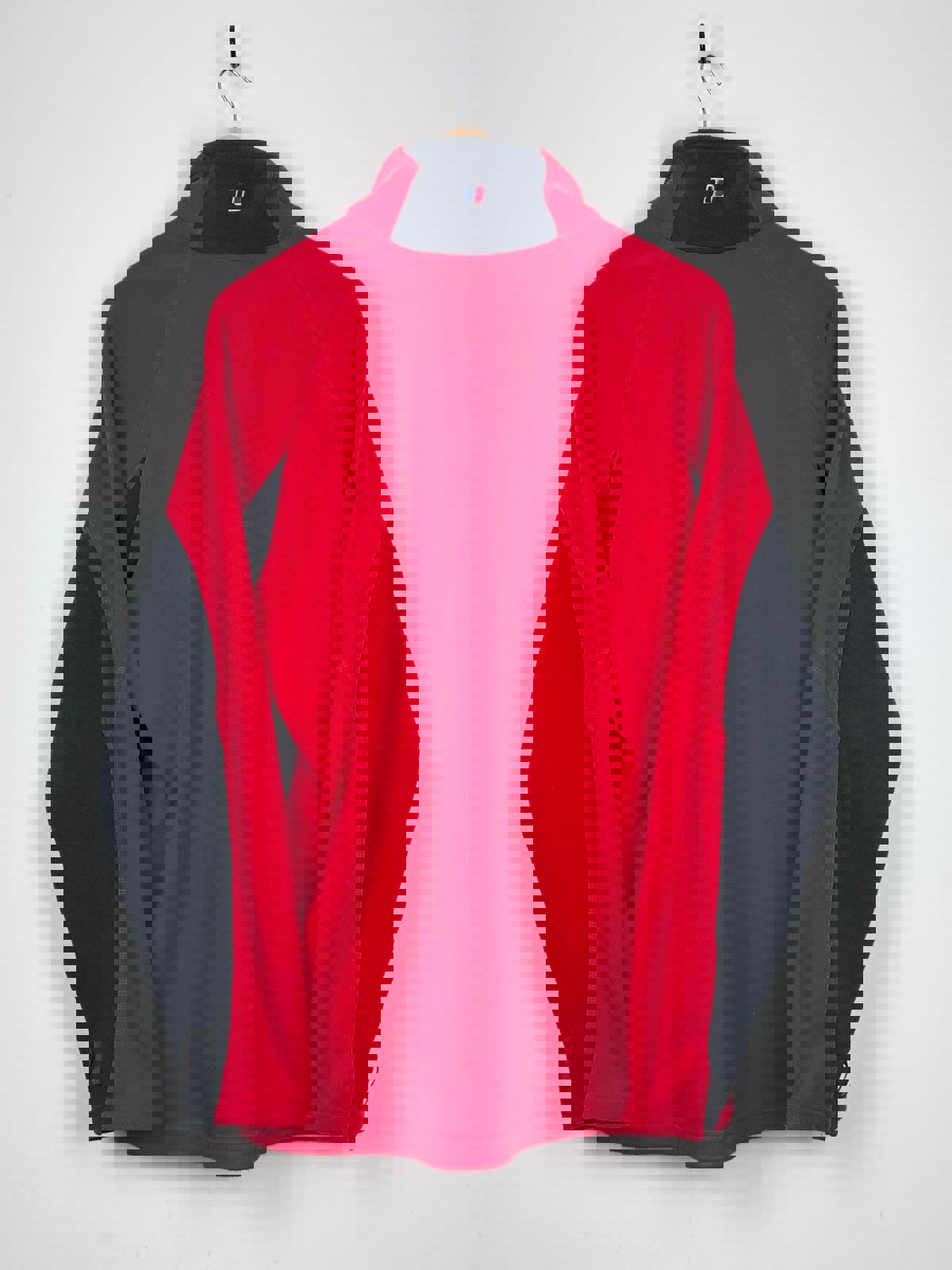 Berghaus Men's Red & Grey Full Zip Fleece Jumper - Size L