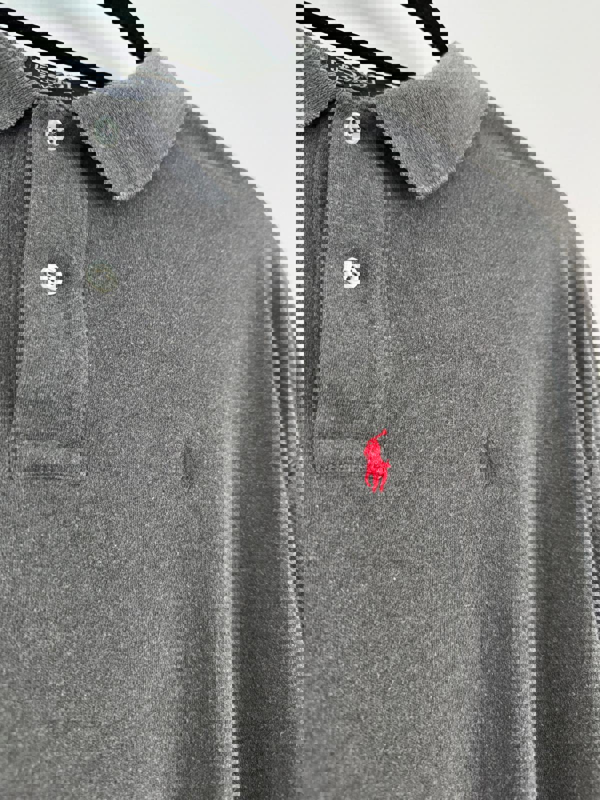 Polo Ralph Lauren Vintage Grey Short Sleeve Made in USA Polo - 2XL