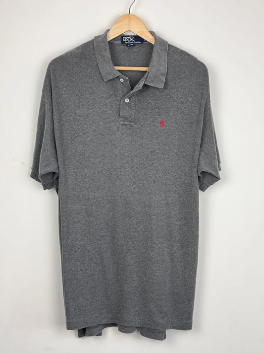 Polo Ralph Lauren Vintage Grey Short Sleeve Made in USA Polo - 2XL